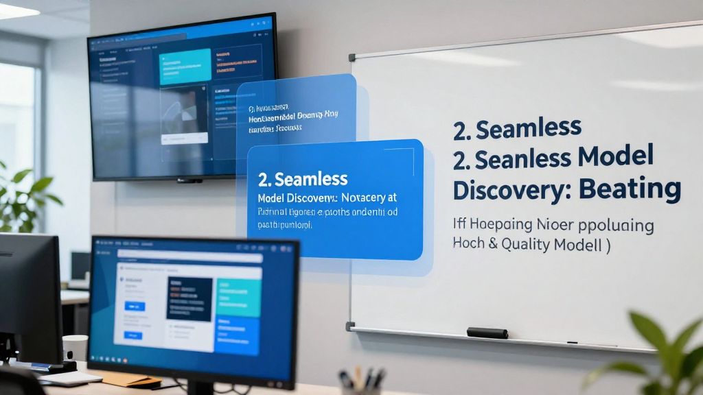 Professional illustration showing 5. Top Free Model Hosting Why AI Hubs Lead For Developers concepts - AI generated business content